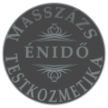 masszázs és testkozmetika logom kör formájú diszítő elemekkel énidő felírattal